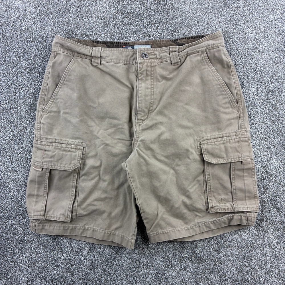 Y2K Nike ACG Cargo Shorts Mens 34 Khaki Tan All Conditions Gear Performance